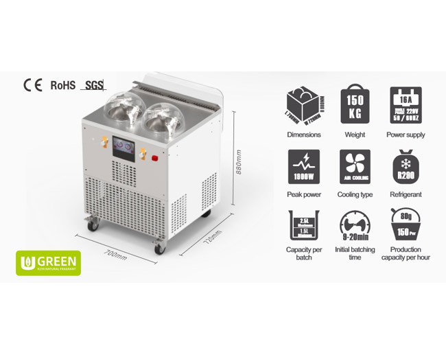 Ice cream batch freezers