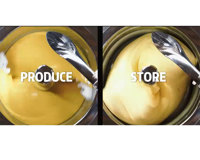 Producing ice cream with easiness
